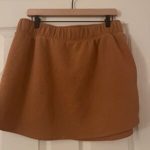Women's Fleece Mini Skirt - Wild Fable Light Brown XL